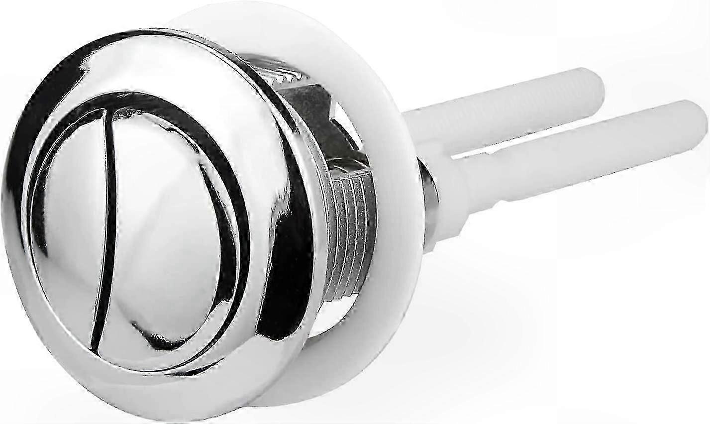 Dual Round Head Toilet Flush Push Button Replacement for Bathroom Toilet Water Tank, Compatible with Various Toilet Models, Flush Button Acc