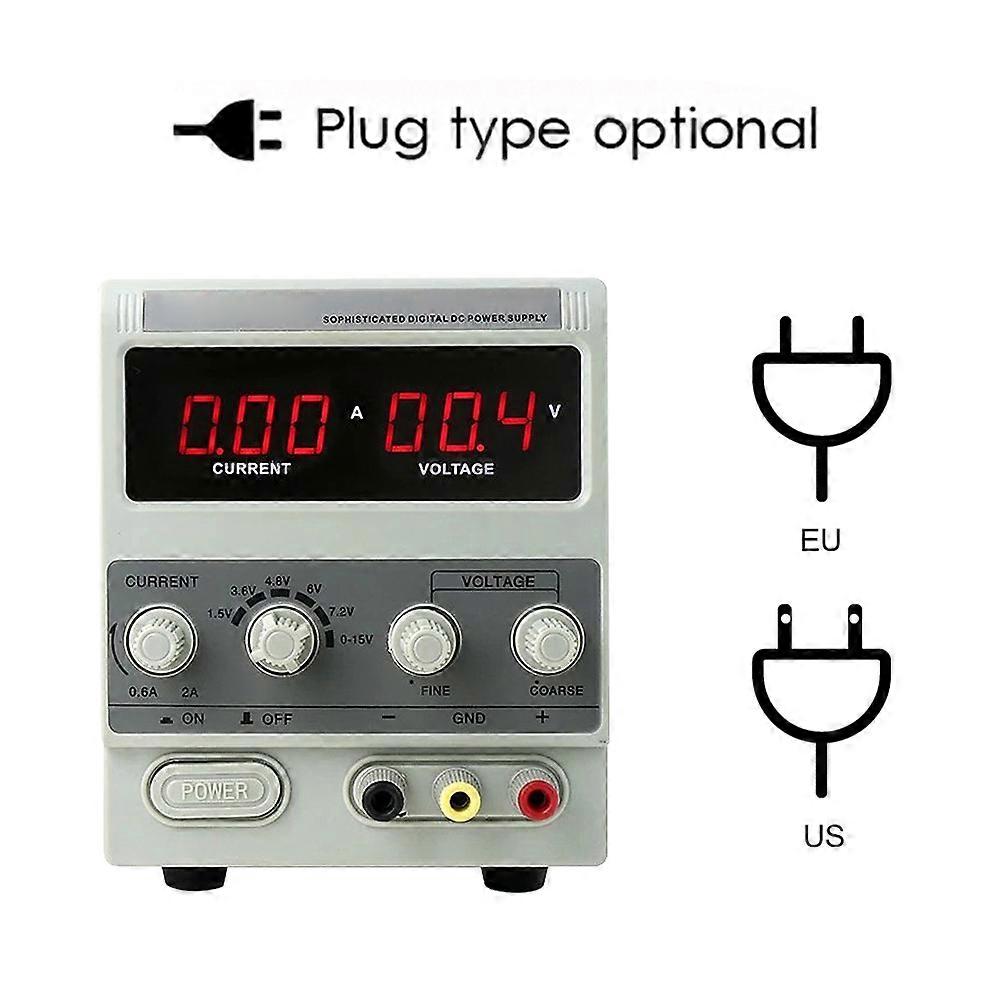 Variable DC Power Supply 15V 2A Grey Compact 13x18x16cm