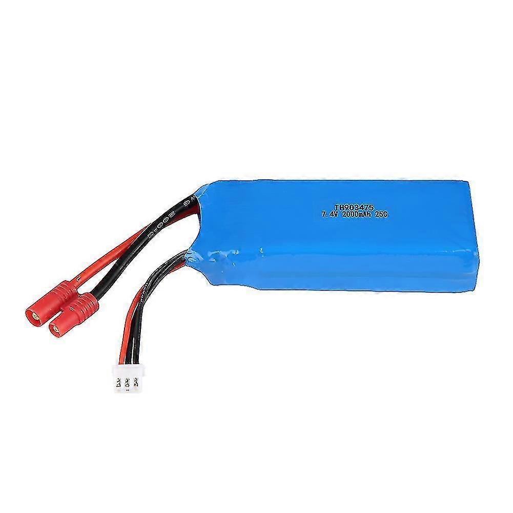 Batterie LiPo 2S 7.4V 2000mAh 25C avec prise banane pour quadricoptère RC