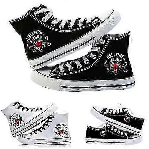 Stranger Things 4 Hellfire Club High/low Mujeres Hombres Mujeres Zapatillas de Entrenamiento para Niños Szfh