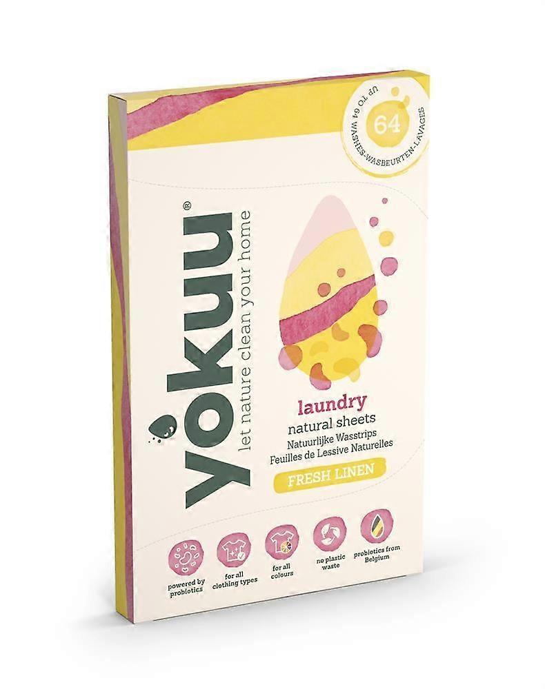 Yokuu Laundry Sheets Fresh Linen (32 sheets) - 4 Pack
