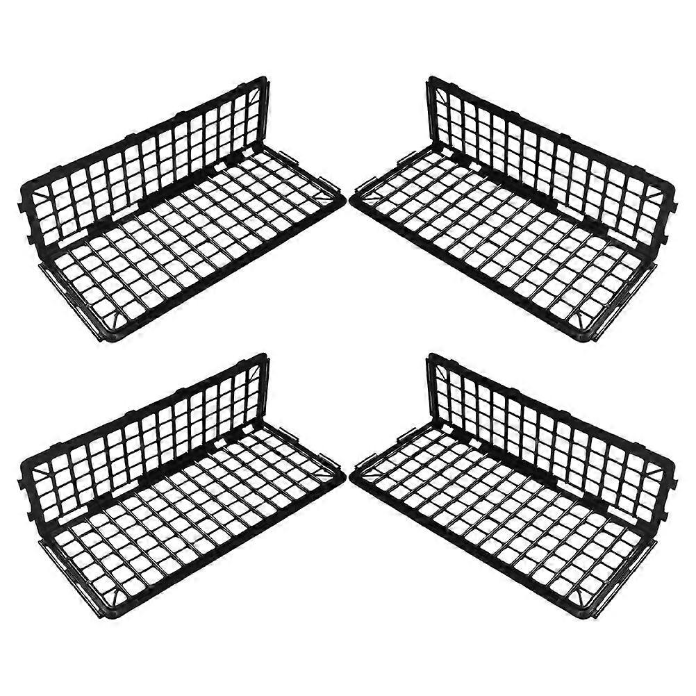 Plastic Shelf Dividers for Supermarket Fruit and Vegetable Display – Fresh Food Sorting and Easy Cleaning Retail Shelf Rails Set of 4