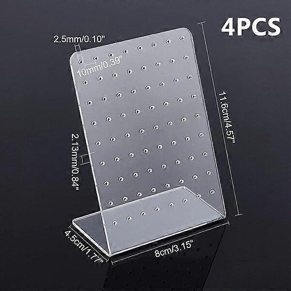 Earrings storage and display stand, 72 holes, made of environmentally friendly glass with wide applications