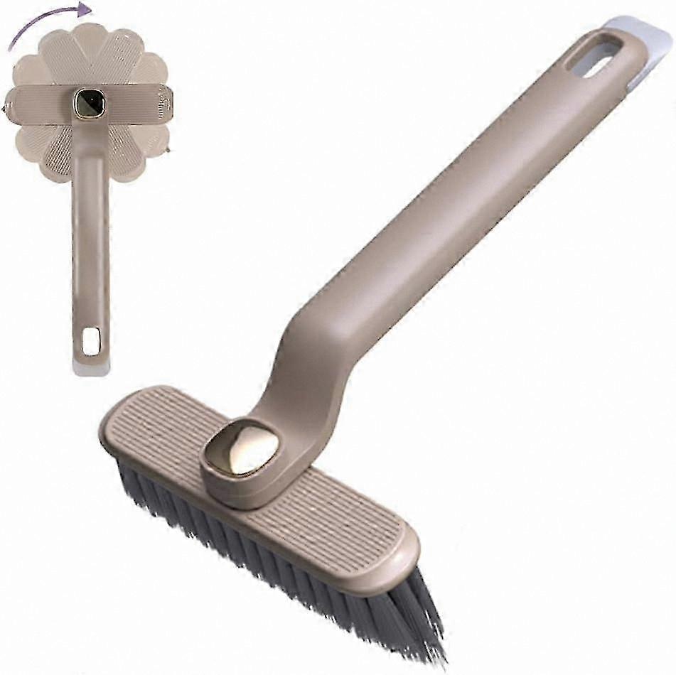 360° Rotating Multi-Function Crevice Cleaning Tool with Hard Bristles for Corners and Gaps