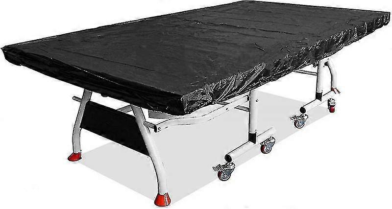 Outdoor Ping Pong Table Cover - Protective, Breathable, Waterproof Cover for 280x150x5cm Tables in Black - Scrollsqy