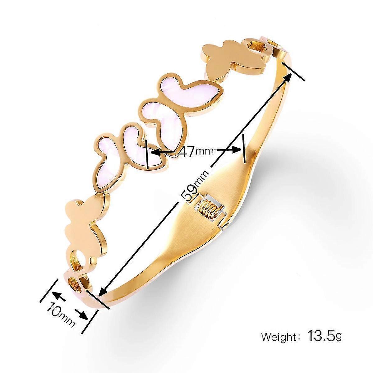 Elegant Steel Accessory - Electroplated Charm, Everyday Glam