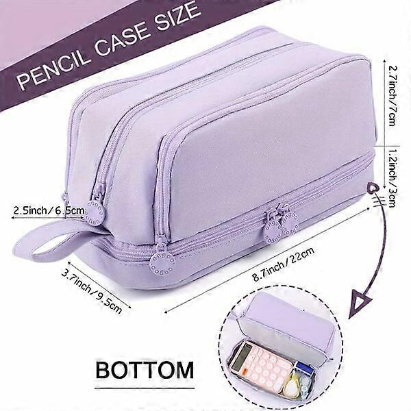 School stationery pencil case, 1 piece, large capacity, multi-functional, multiple colors available