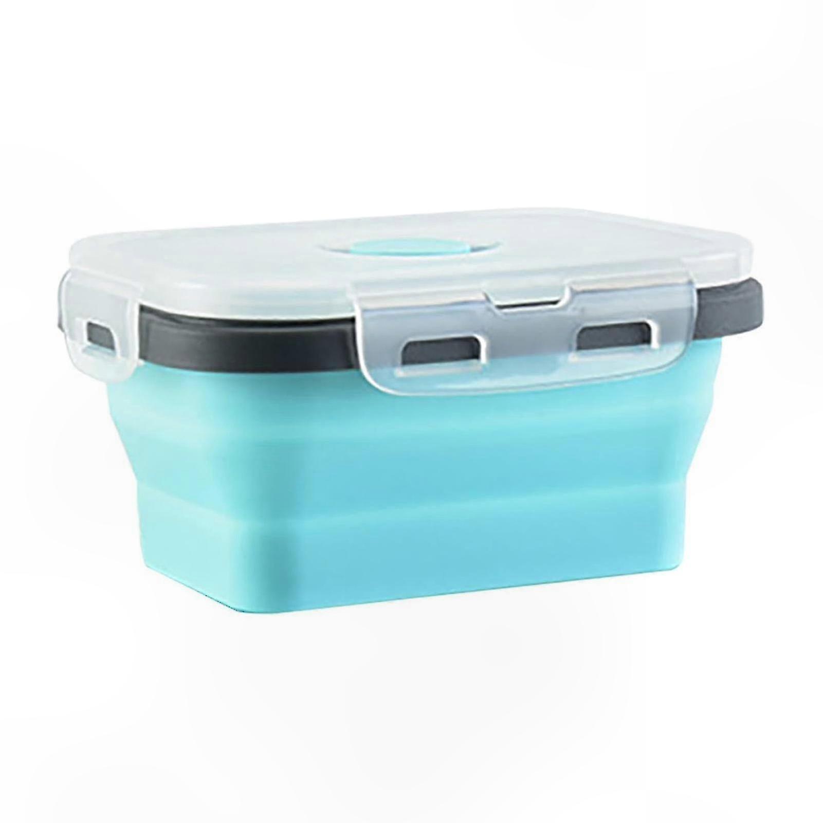 Silicone Food Storage Container with Secure Lid for Outdoor Use