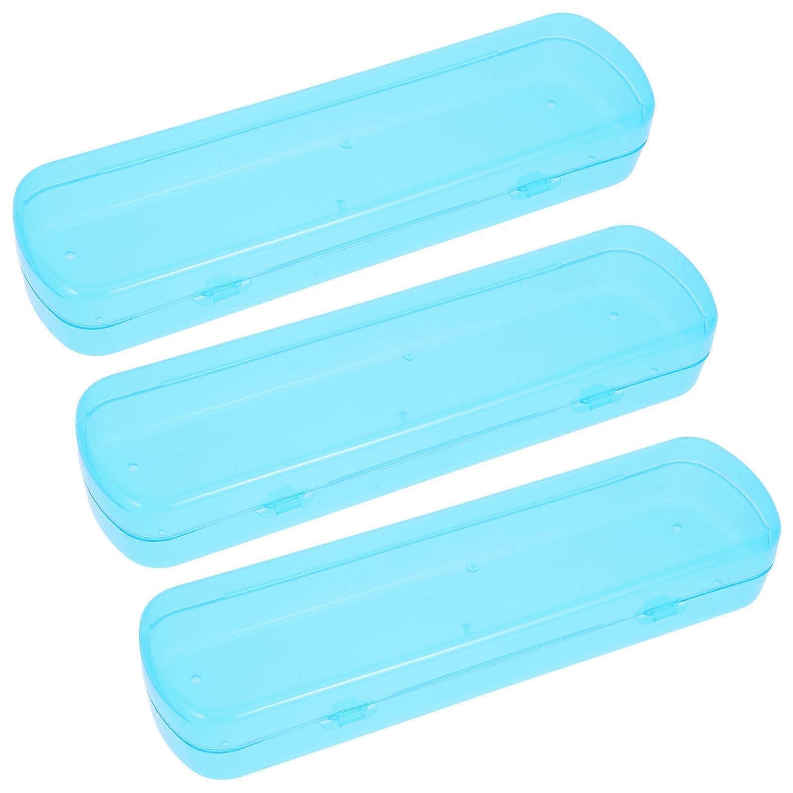 Portable Toothbrush Case for Travel Made of PP Blue Compact and Lightweight Ideal for Outdoor Use