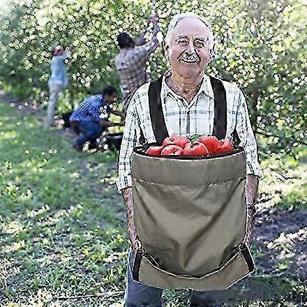 Waterproof Fruit Harvesting Apron - Durable 600D Storage Pouch with Adjustable Features