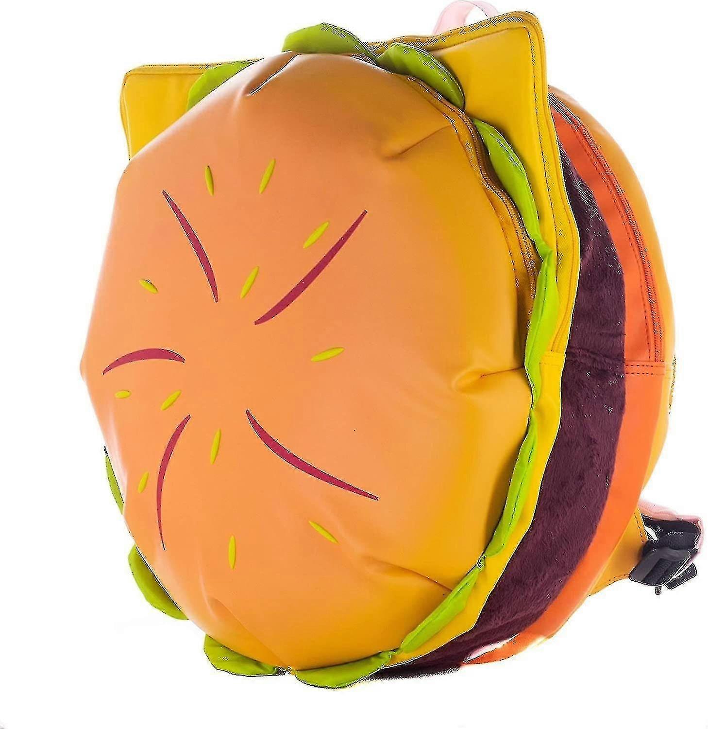 Cartoon Large-capacity Multi-layer Cheeseburger Backpack