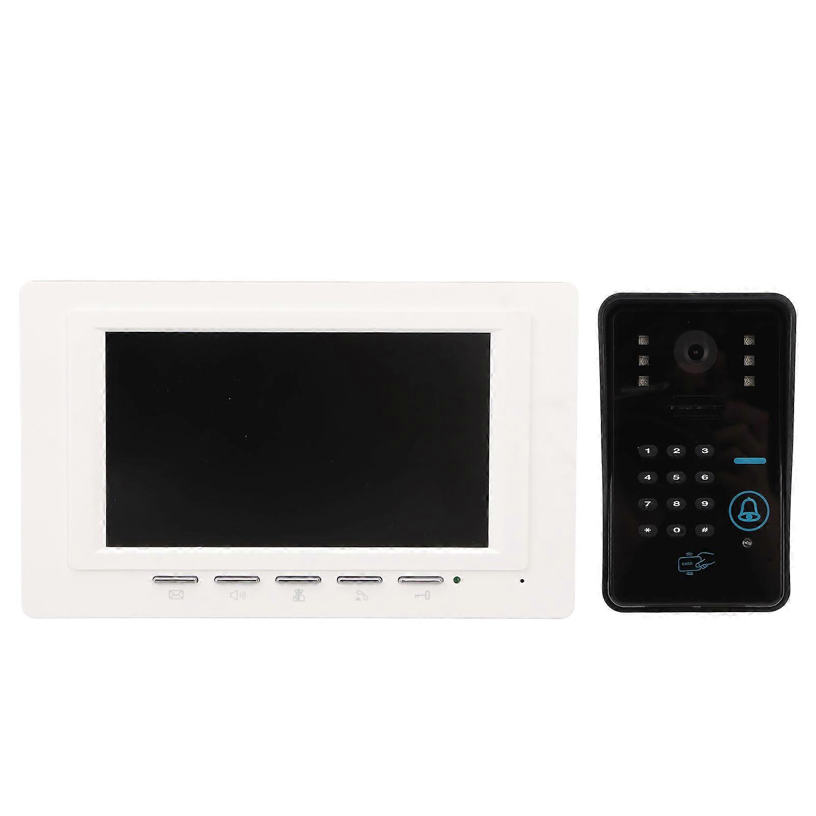 Drahtlose Türklingelkamera 7 Zoll LCD 1000TVL Infrarot RFID 200m Reichweite