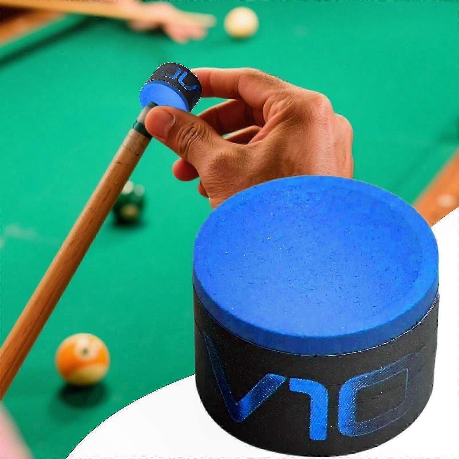 Single Pack - Professional Grade Blue/Green Pool and Billiard Cue Chalk for Enhanced Performance