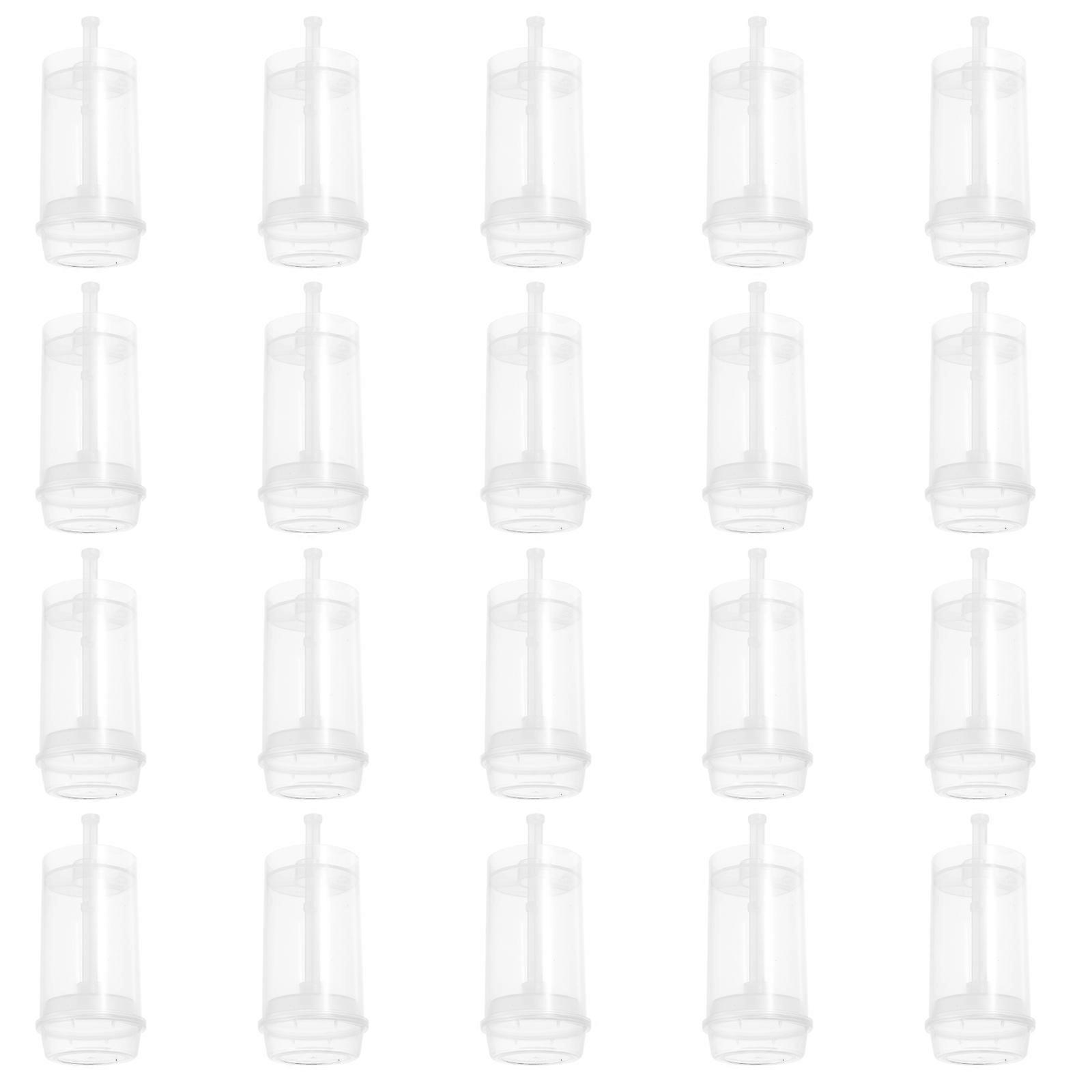 Plastic Push Pops Shooters Round Shaped Push Pops 20Pcs Container