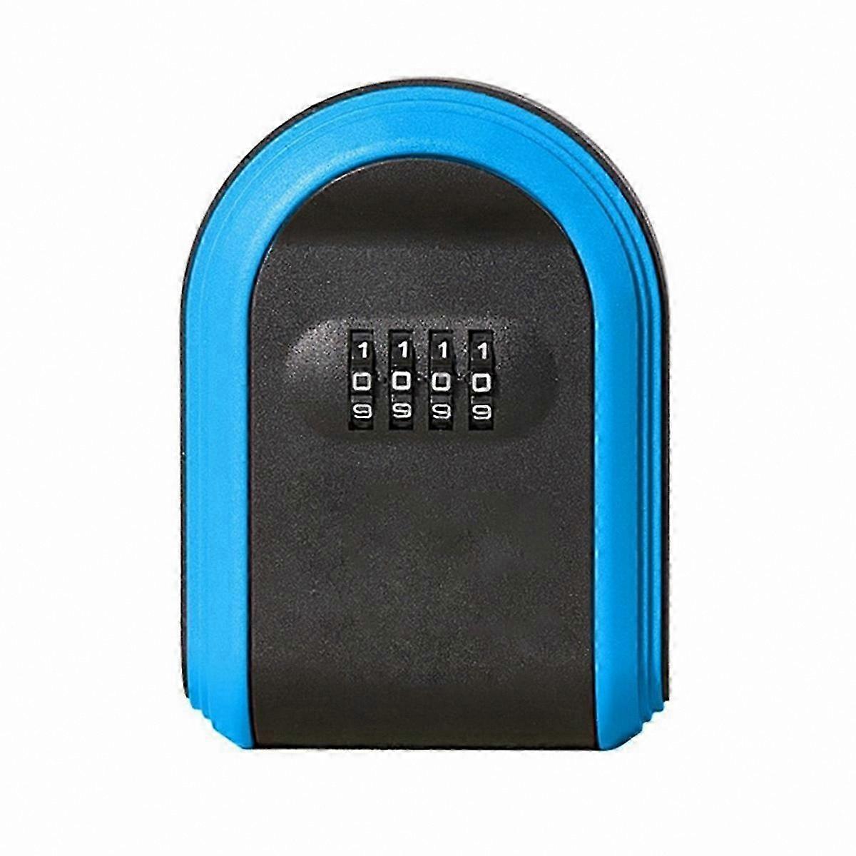 Weatherproof Outdoor Key Storage Box with 4-Digit Combination Lock for Secure Wall Mounting