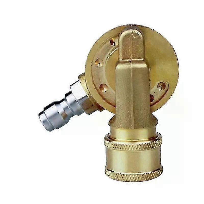 GTBL 4500PSI Pivoting Coupler 1/4In Quick Connection For Pressure Washer Attachment Gutter Cleaning Adaptor 240Degree 7 Gears
