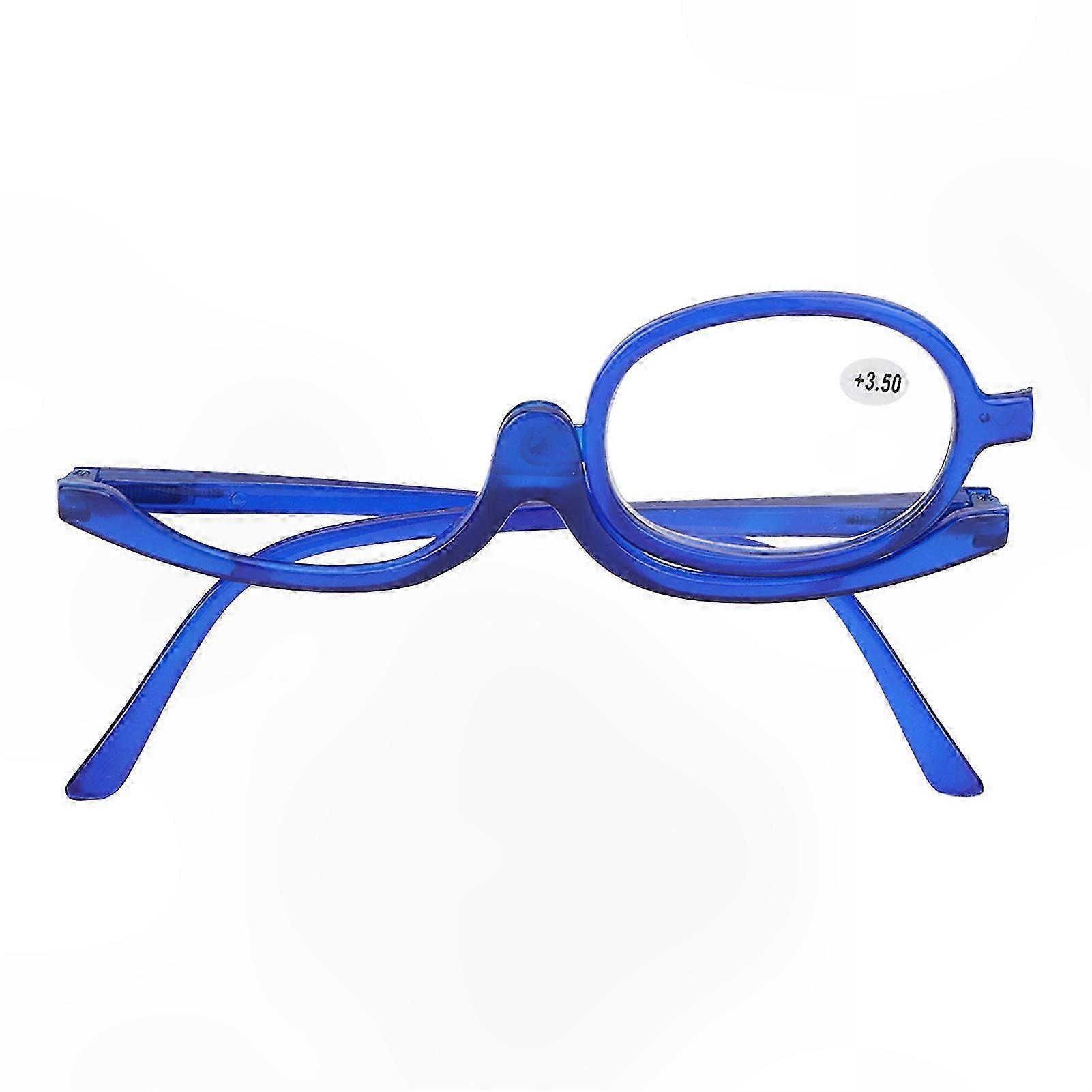 Adjustable Magnifying Glasses for Makeup Application, Flip-Down Cosmetic Lens with Clear Vision Support