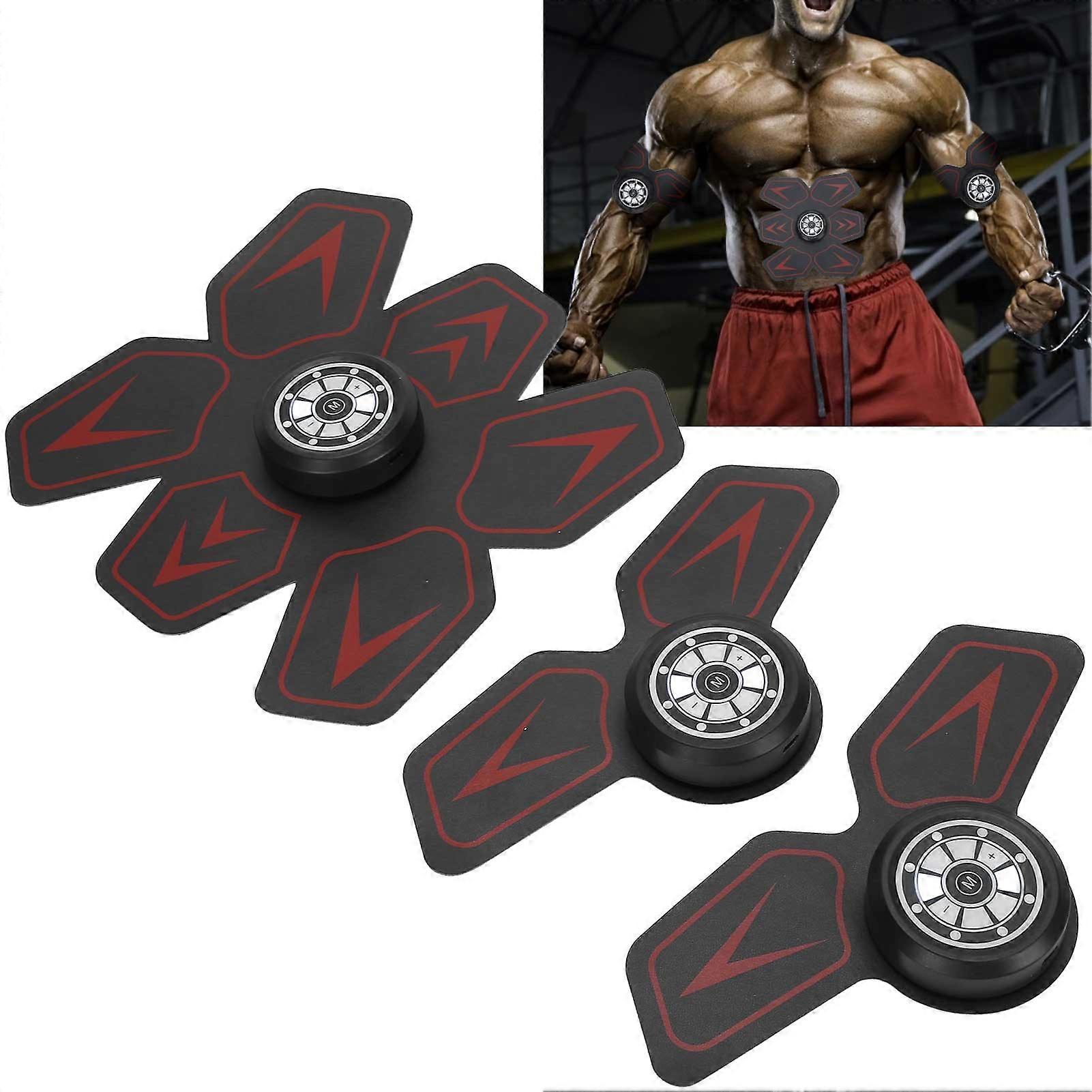 Voice Broadcast EMS Muscle Stimulator Patch AFS‑508E Red, 200mAh