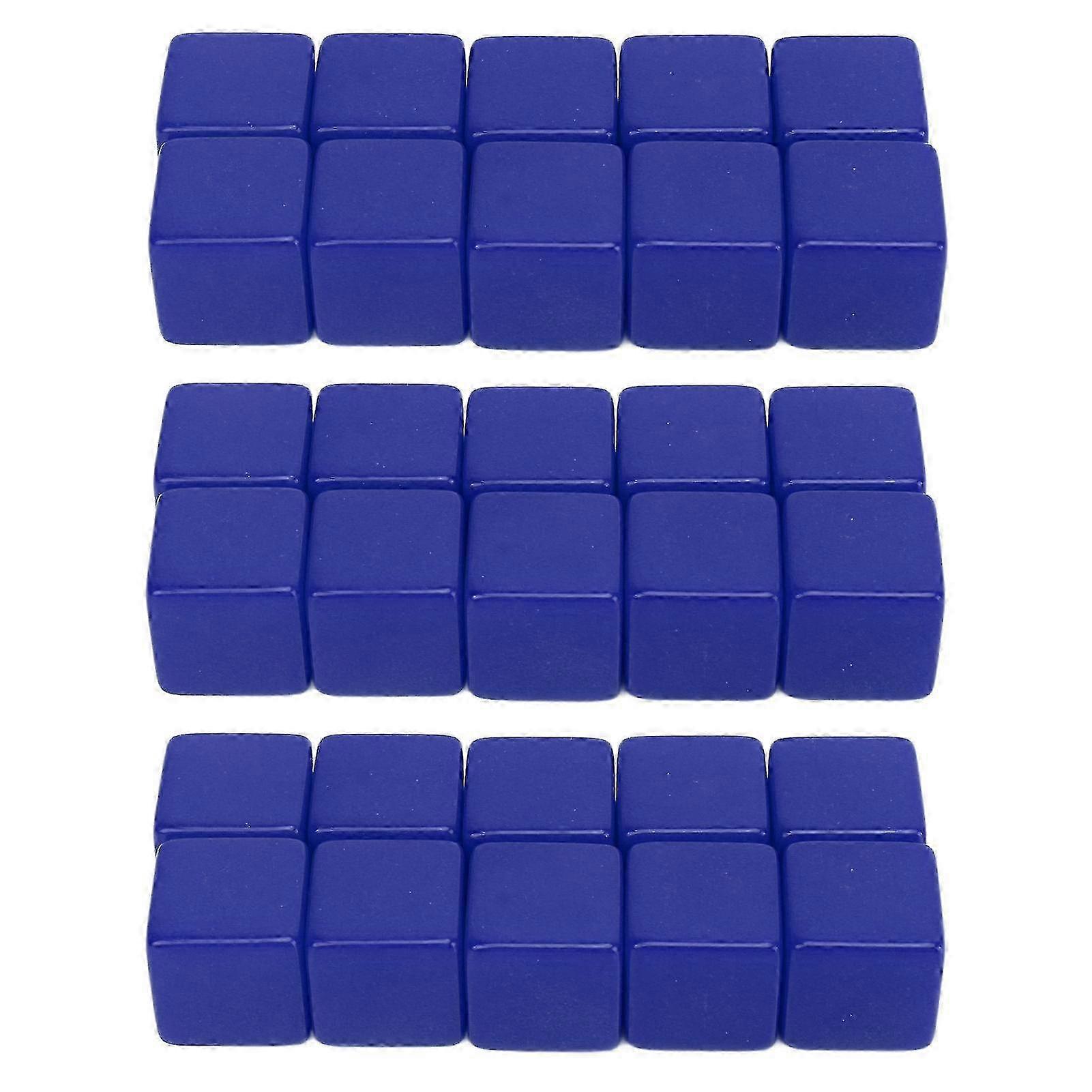 30 Pcs 16mm Dice Set Six Sided Blank Dice Write On Cubes Game for Math Teaching Education