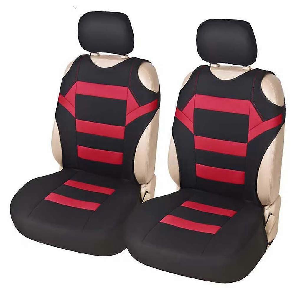Car Seat Covers for KIA Rondo 20092026 Front Seats Universal Cover Set for Driver and Passenger Full Set Black Red