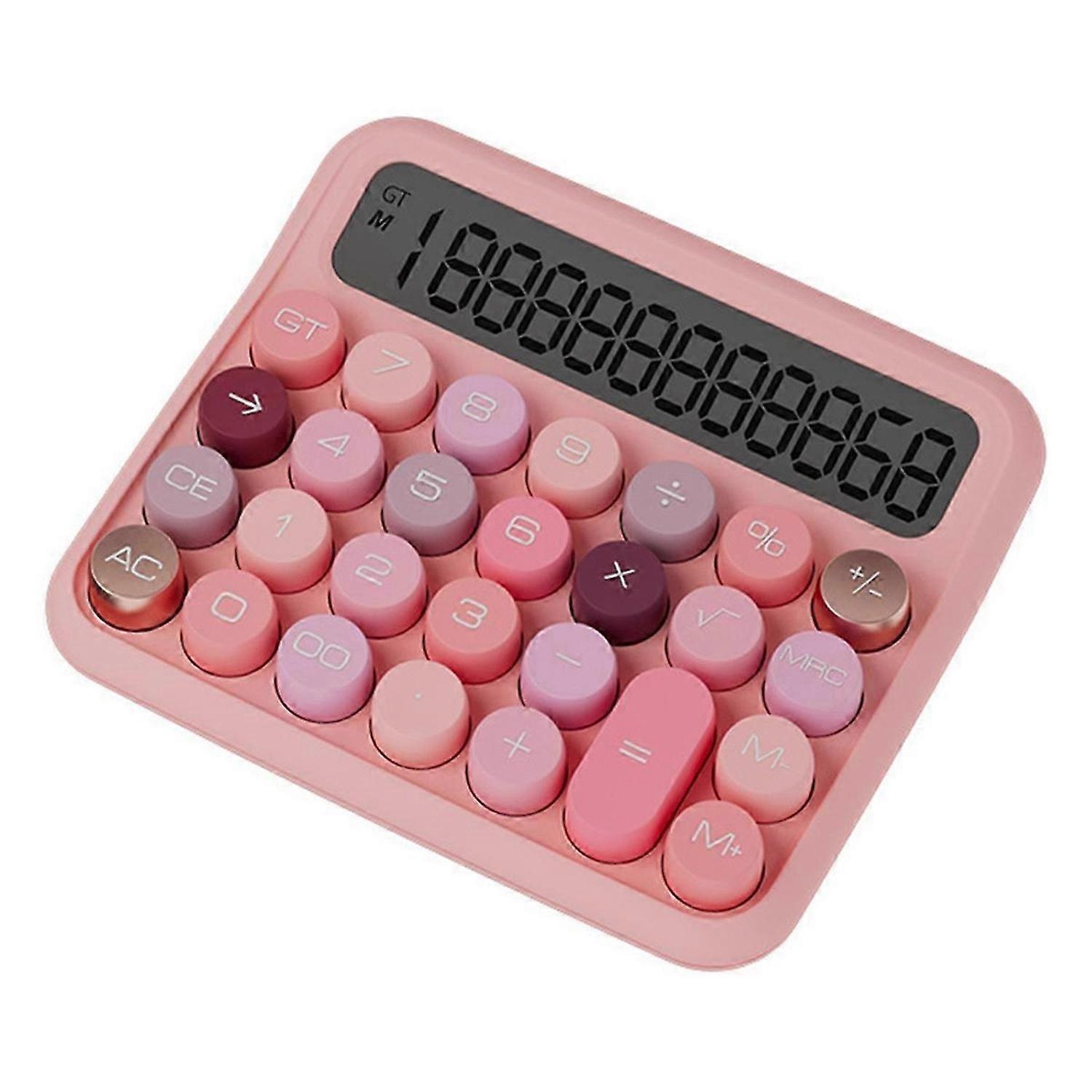 Mechanical Calculator 12 Digit with 5-Inch LCD Display, Big Buttons