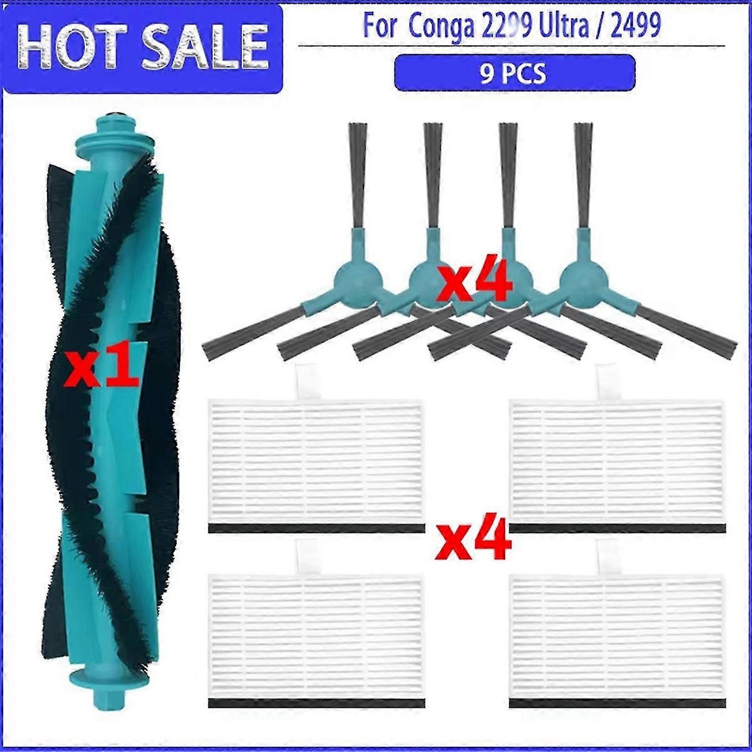 For 2299 Ultra/2499 Ultra Vacuum Cleaner Main Part Side Brush HEPA Filter Mops Cloth Dust Bag Access