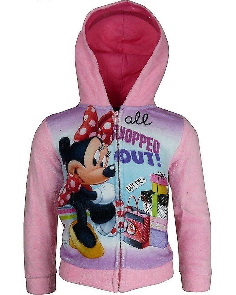 Disney Minnie Mouse / Girls Fleece Full Zip Hooded Sweatshirt