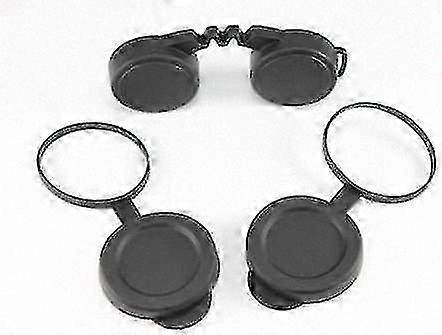 42mm Objective Lens Caps with Rainguard for Binoculars, Protective Rubber Covers for Optics