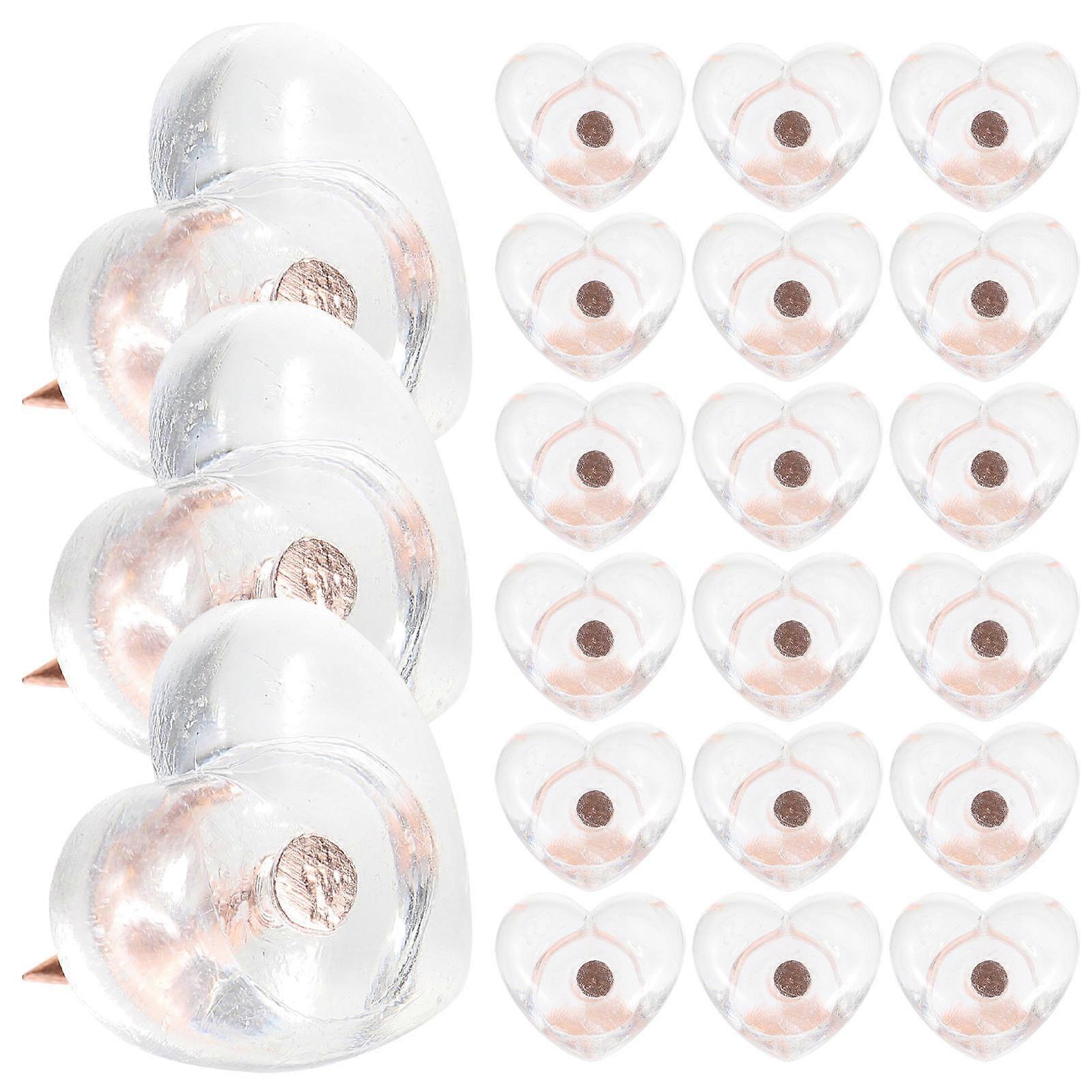 Decorative Thumbtacks Heart Shape Pushpin for Office Use 200Pcs