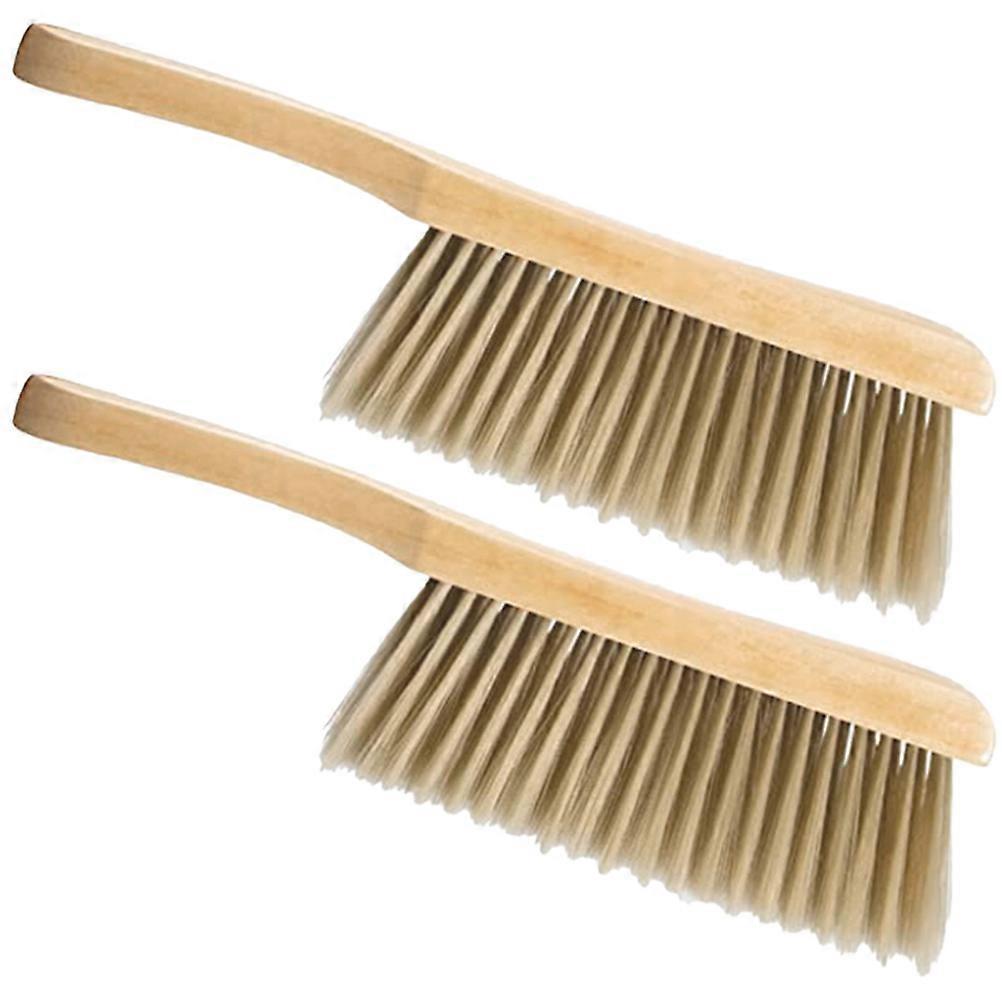 Dusting Brush Wood Handle for Cleaning 4Pcs Soft Bristle Hand Brush