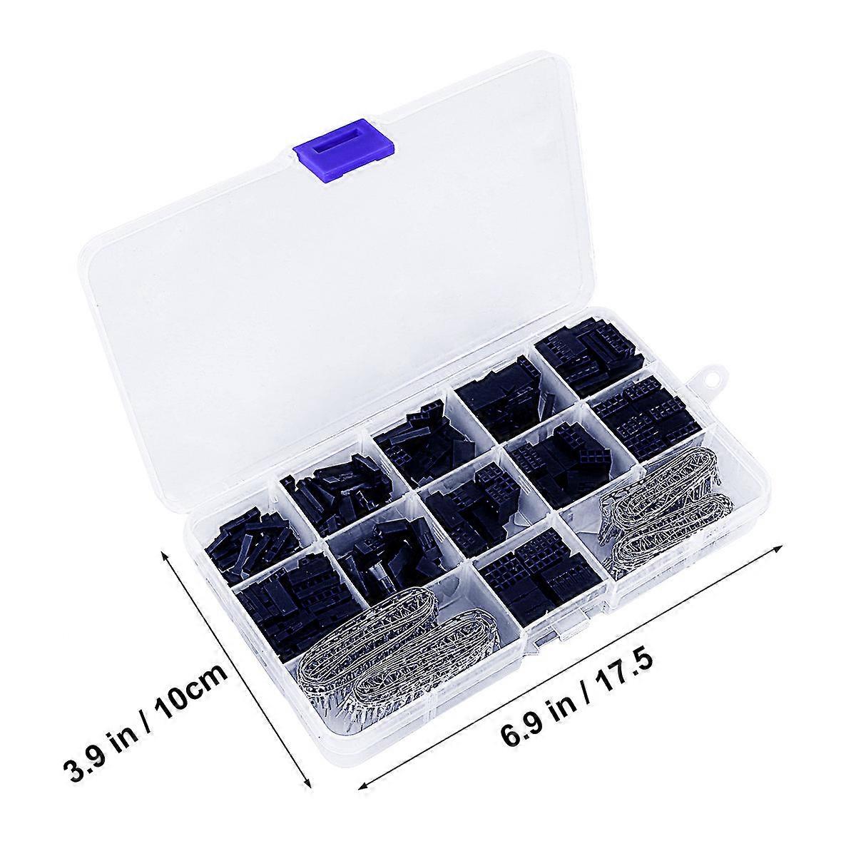 Electronic Connector Wire Jumper Crimp Cable Pin Connector Set 620Pcs