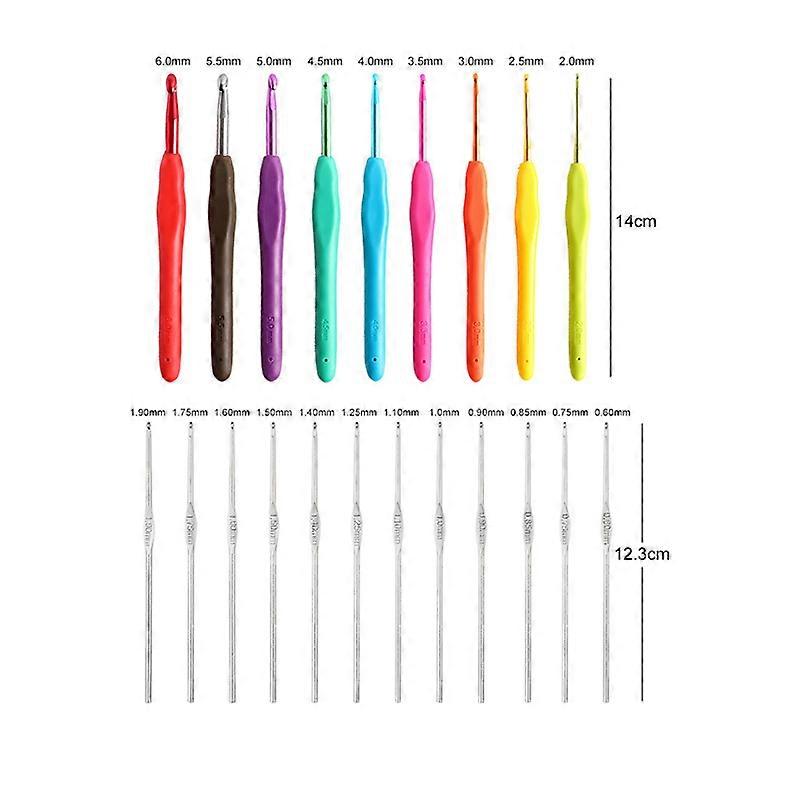 Crochet Kit for Beginners,Crochet Hook Set with Ergonomic Soft Handle
