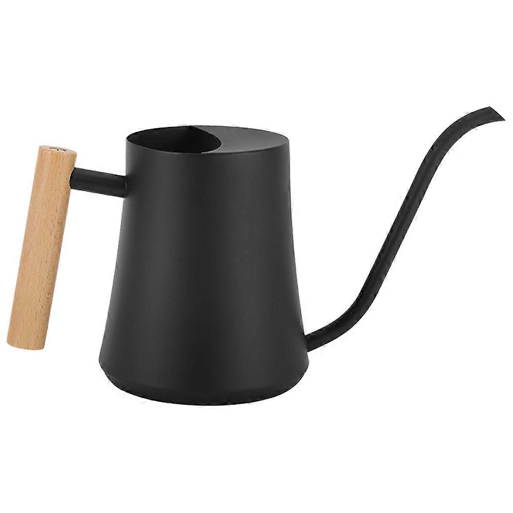 Durable Black Watering Can For Gardening Tools With Imitation Bamboo Tube Look Perfect For Indoor Plants 1Pack