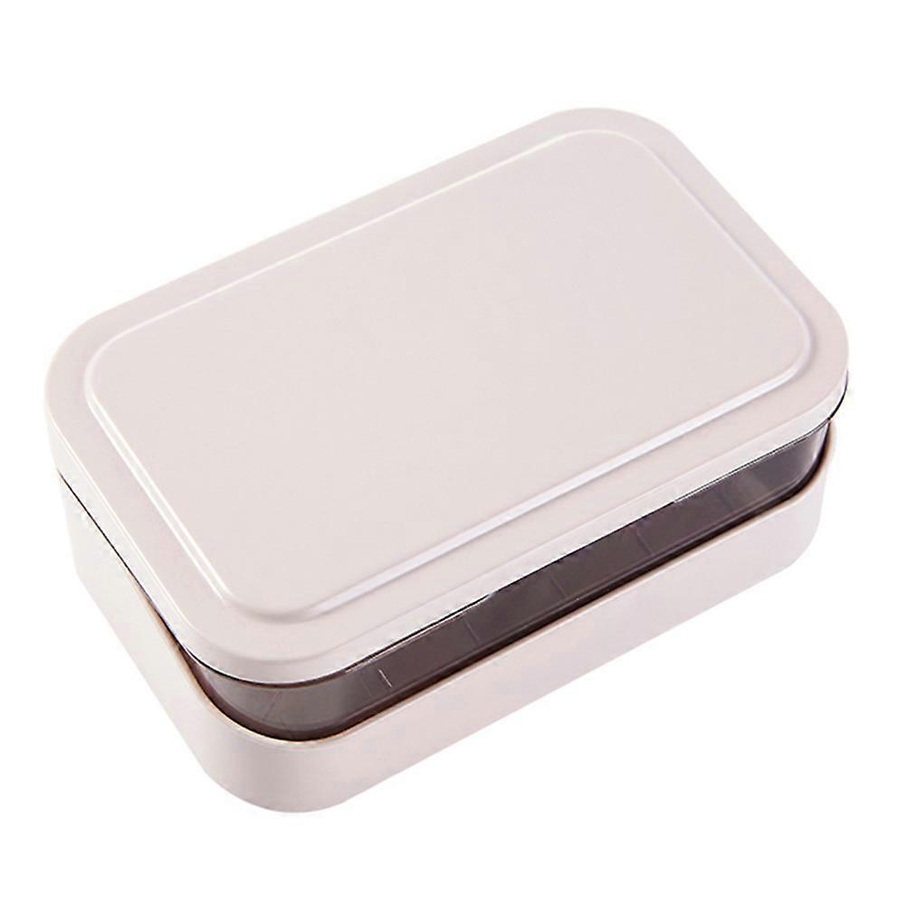Soap Draining Tray Double-Layer Draining Design Soap Holder Kitchen Toilet Travel Size 5.3X3.5X2.2in 1Pack