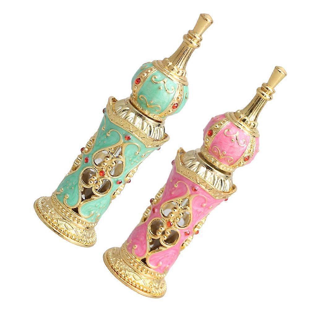 Versatile Glass Perfume Atomizer Bottle Collection With 12ML Capacity Designed For Both Men And Women 2Pcs