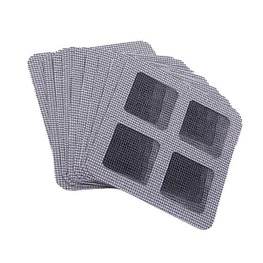 21Pcs Screen Repair Patch for Home Window and Door Screens in Dark Grey to Stop Insects