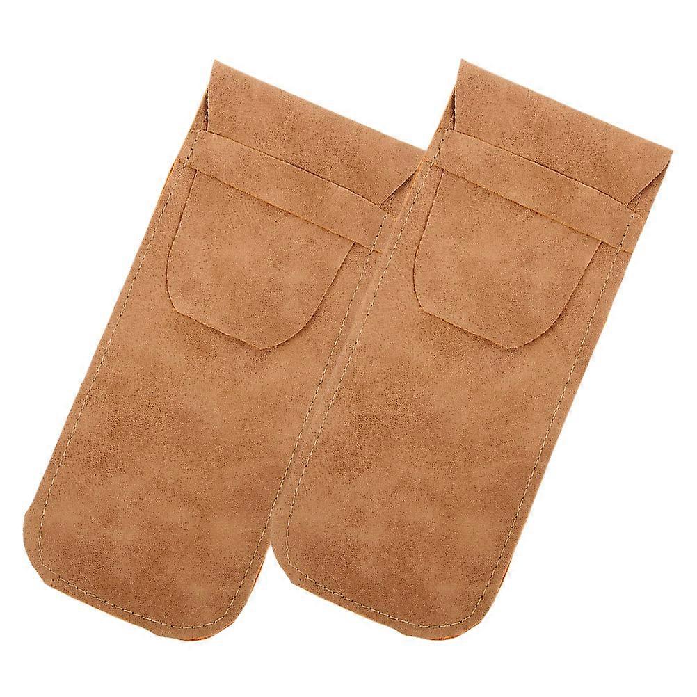 Soft Glasses Case PU Sunglasses Holder for Storage Use 8Pcs Portable Pouch