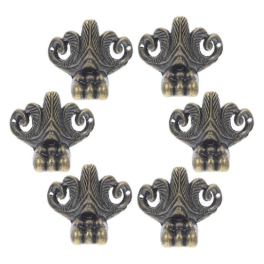 Retro Leg Corner 6Pcs Multi Zinc Alloy Legs for Home Table with Stable