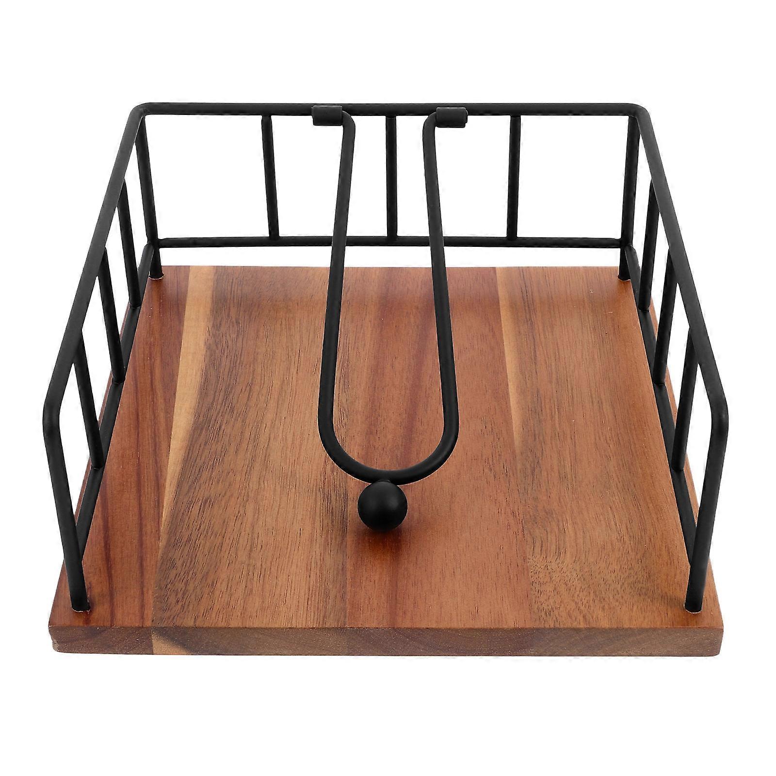 Flat Napkin Stand Black Table Napkin Holder for Restaurant Use 3Pcs