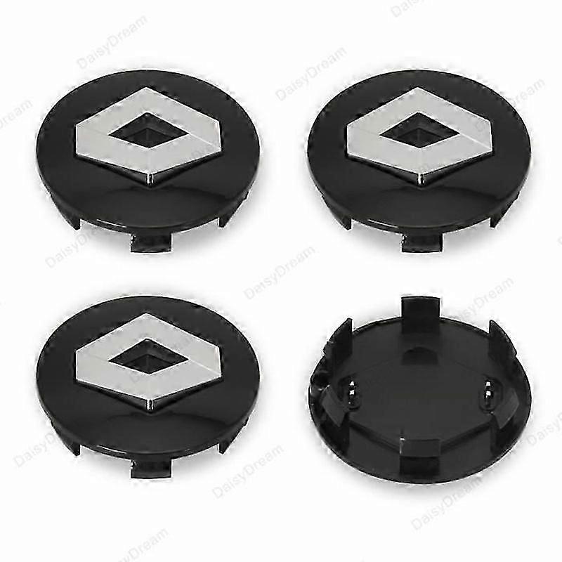 מכסי רכזת מרכז גלגל 4OD57mm עבור סמל תג רנו שחור