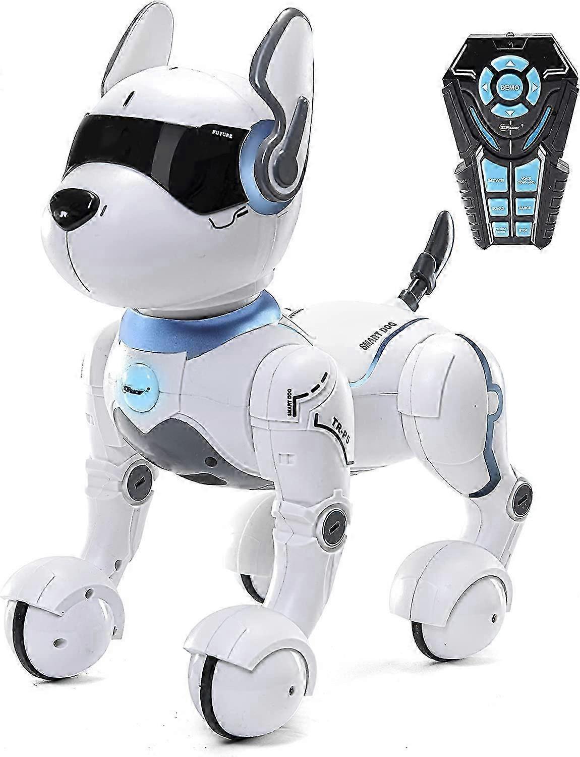 Remote Control Robot Dog Toy with Touch Function and Voice Control, Rc Dog Robots Toys for Kids 3,4,5,6,7,8,9,10 Year Old and up, Smart & Dancing Robo