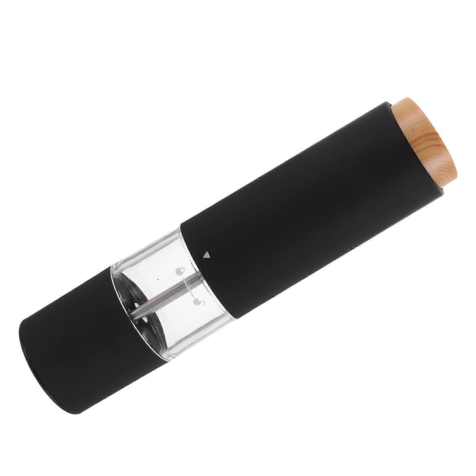 Automatic Operation Salt Pepper 4Pcs Black ABS with Space-Saving Design for Storage