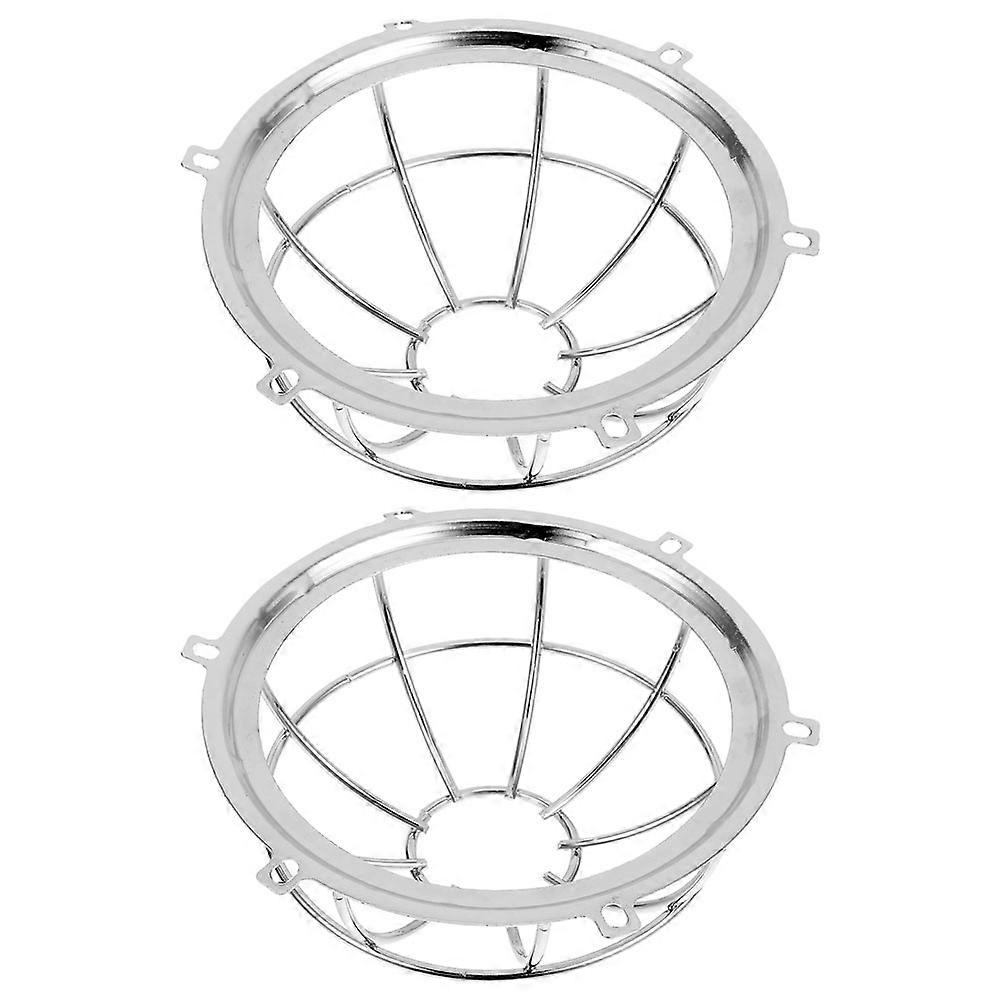 Fire Sprinkler Protector Cage for Protection 4Pcs Iron Silver Covers