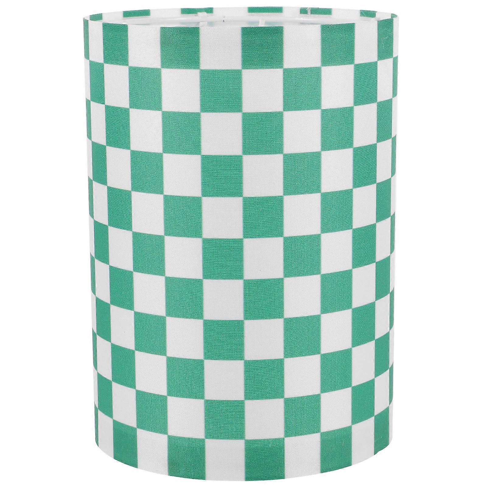 Square Chessboard Pattern Cloth Lamp Shade For Wall Owners Decorative 1Set