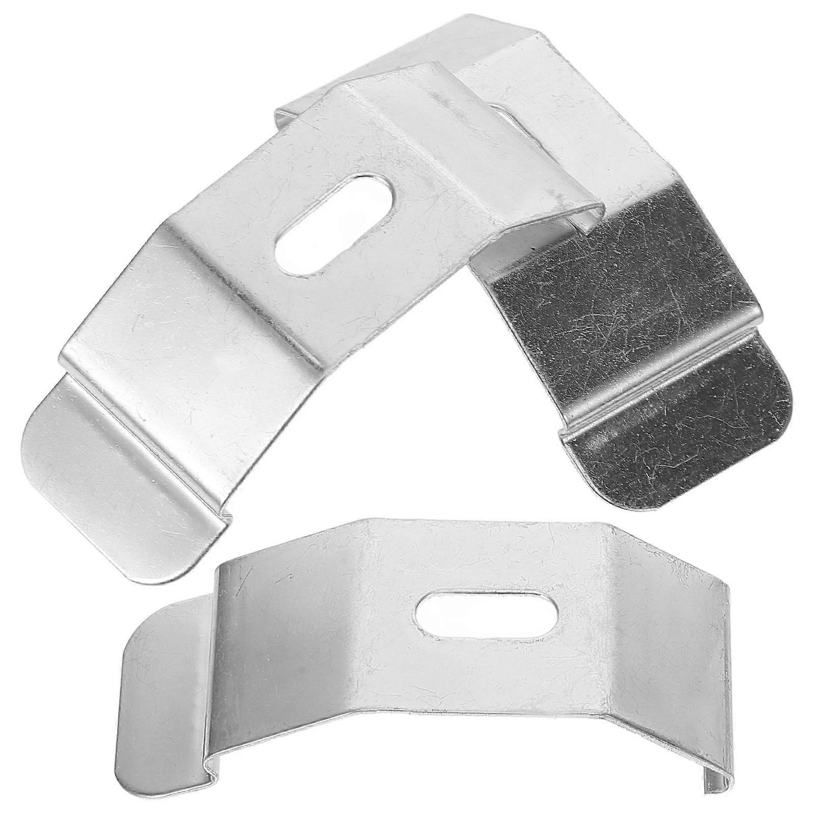 Silver Curtain Bracket for Metal Louver Fixation Brackets 12Pcs