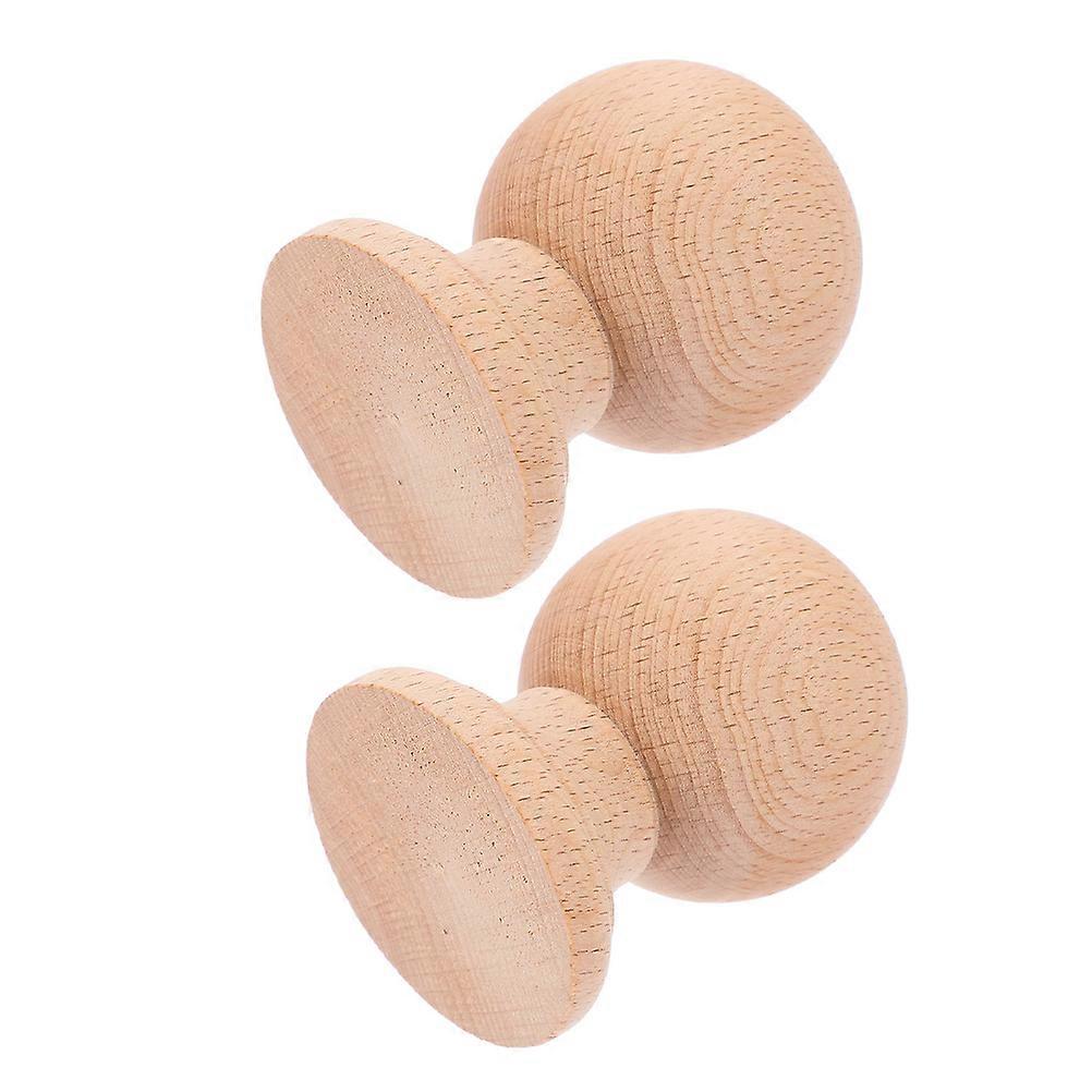 6 Pcs Round Wooden Finials For Staircases Home Decoration Roman Inspired 4.7×11.8×3.9in Structural Support