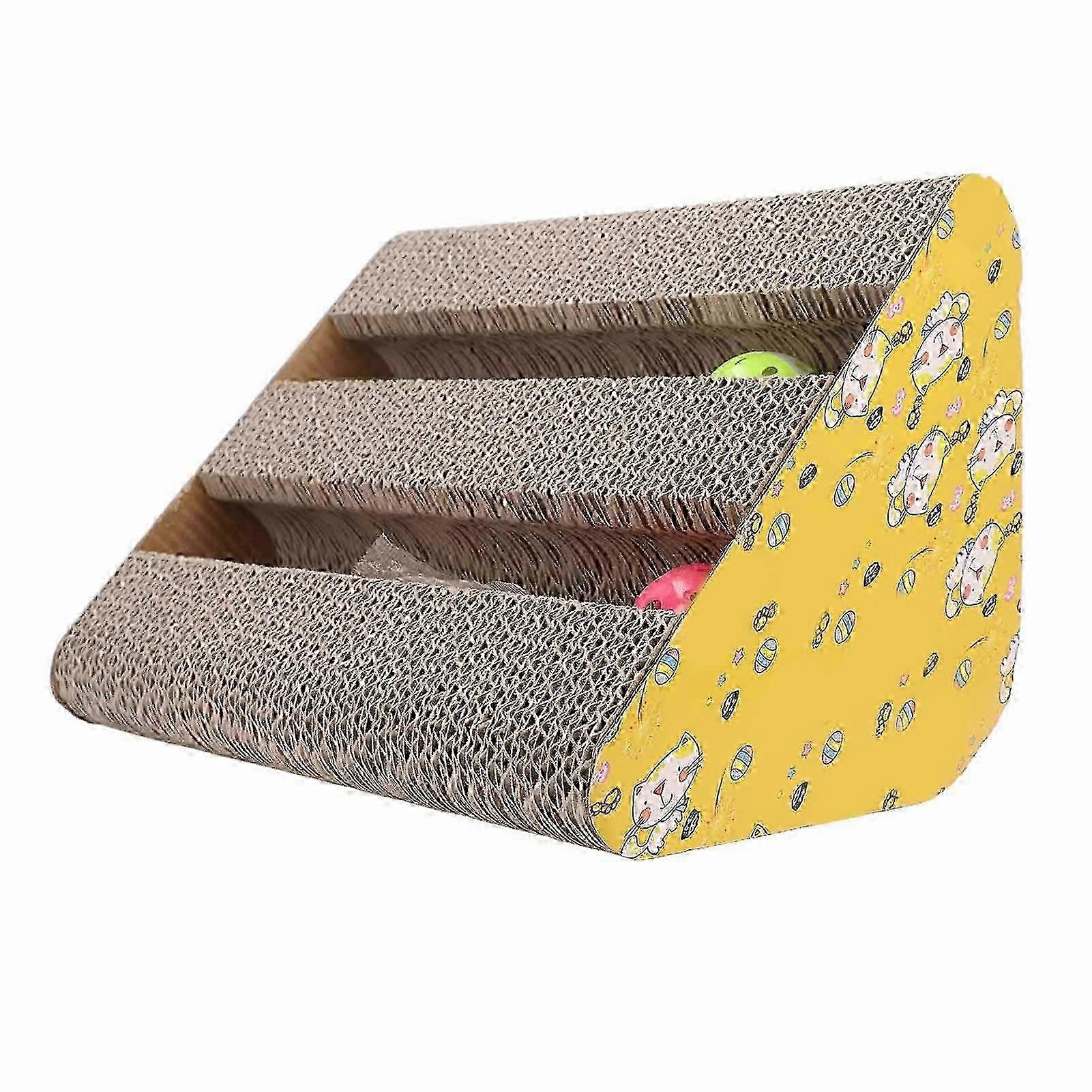 Cat Scratcher Cardboard Multipurpose Grinding Claws Scratch Resistance Furniture Protection Cat Corrugated Cardboard Triangular Type