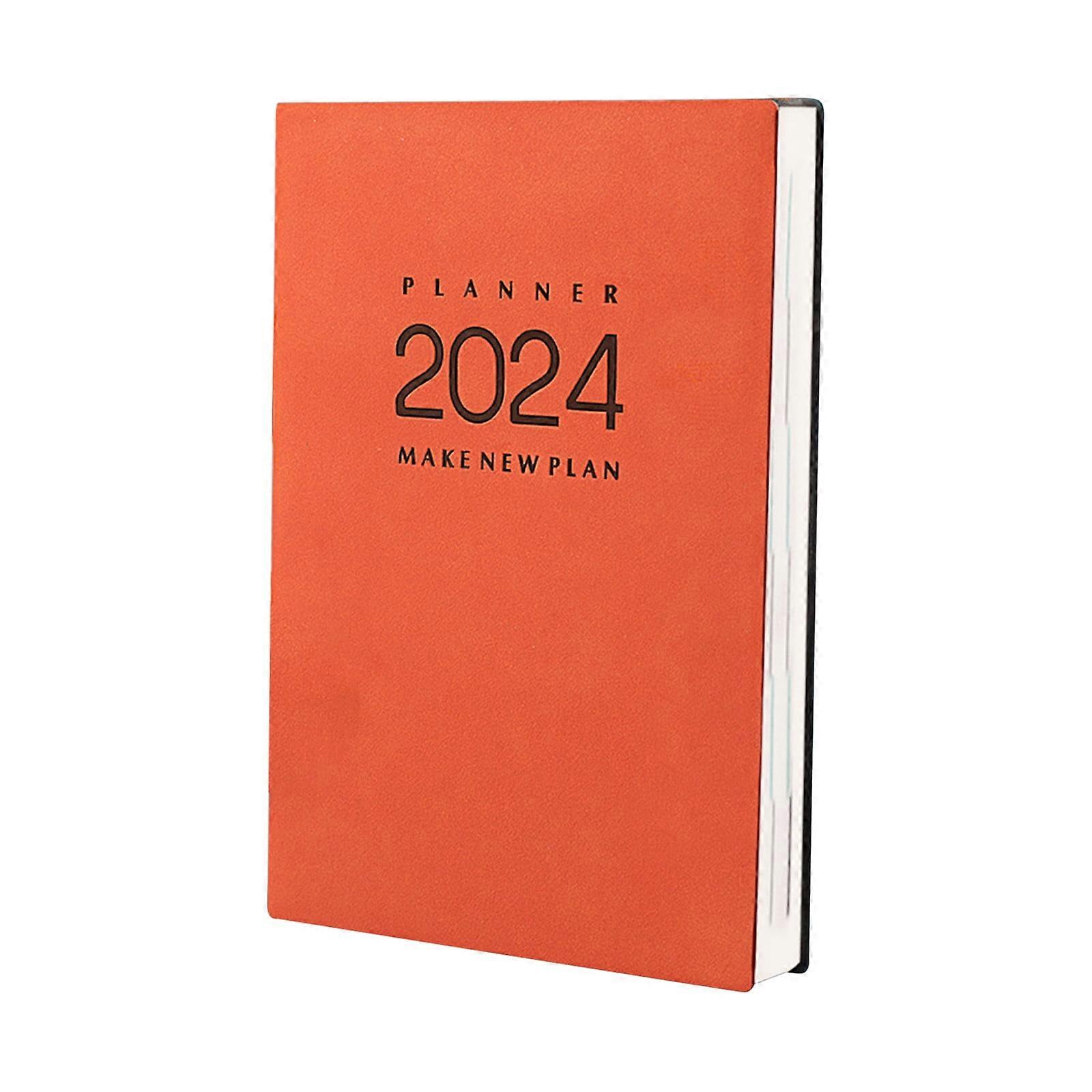 FFENYAN Daily Planner Notebook Agenda Book 2024 One Page Per Day 365 Days Annual Calendar Efficiency Manual Plan Book Notebook