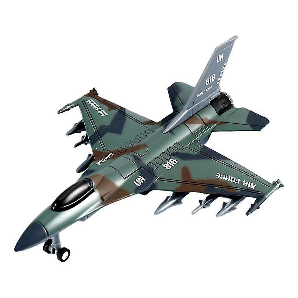 Samlingsflygplansmodell Diecast Pull Back Fighter för julklapp