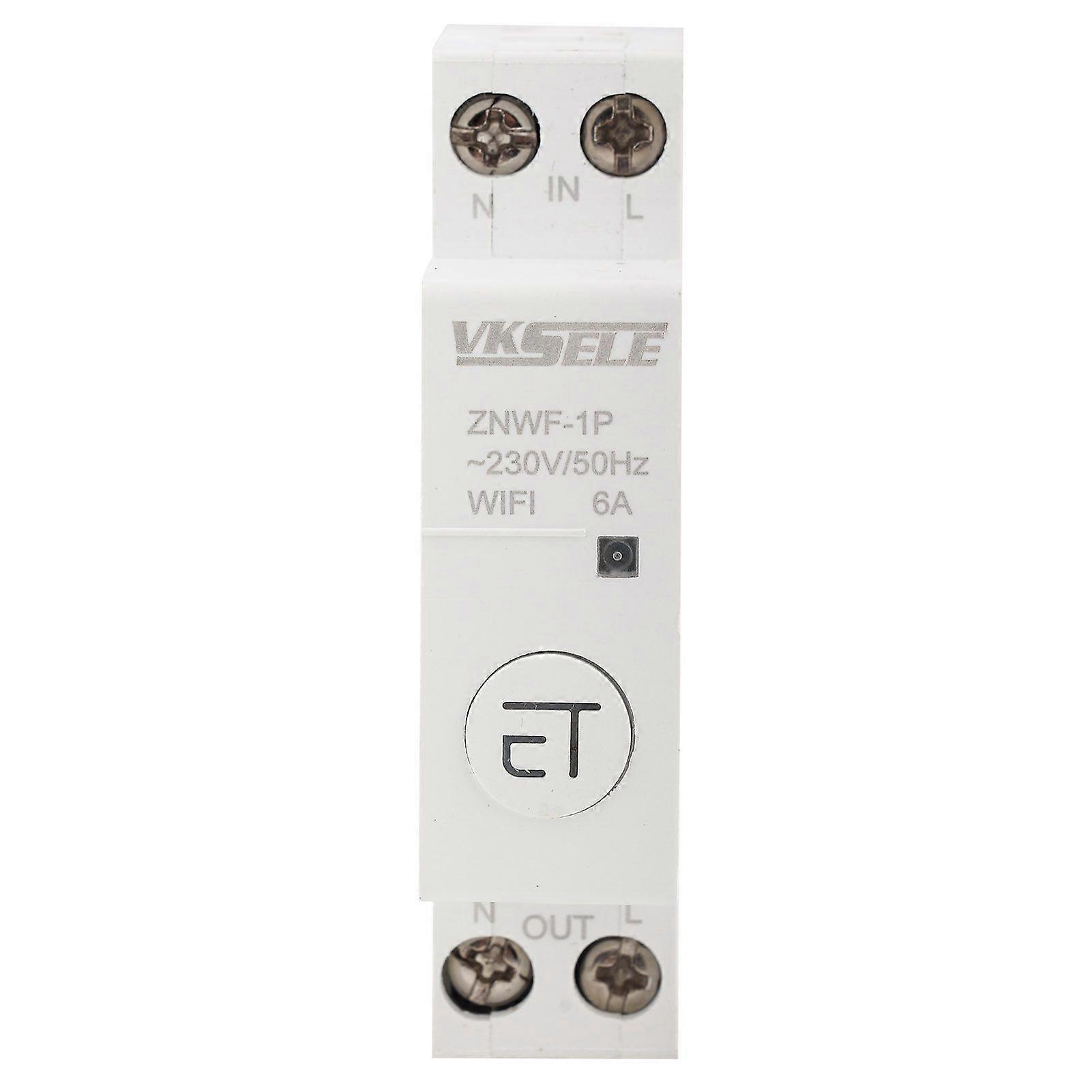 Intelligent WIFI Circuit Breaker Remote Control Switch for Distribution Box 1P AC230V IP20